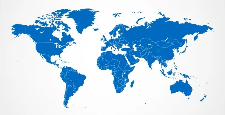 World map showing Chembuild Pharma coordination from Hoshiarpur, India